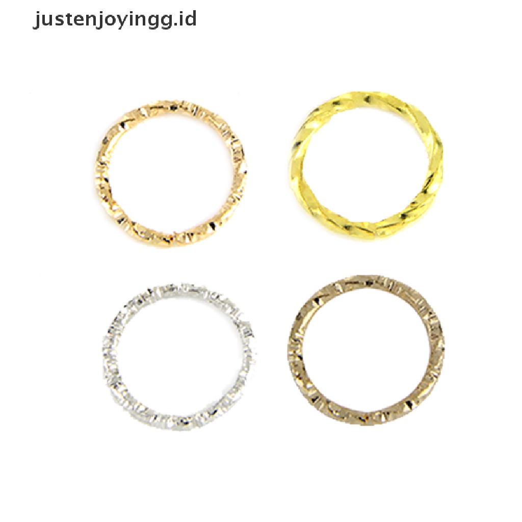 100 Pcs / Set Cincin Klip Cuffs Rambut Ekstensi Kepang Gimbal