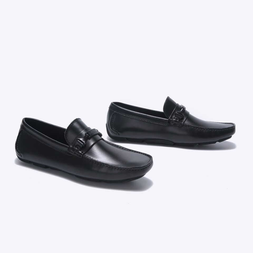 EM79 SEPATU SLIP ON EVERBEST PRIA ORIGINAL SEMI FORMAL KULIT ORI HITAM