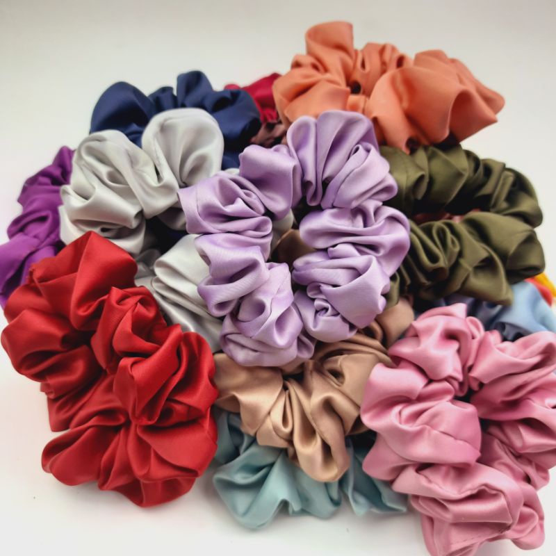 WMS SH 03 SRUNCHIE HIJAB SCRUNCHIE KUNCIRAN KAIN SIZE MEDIUM