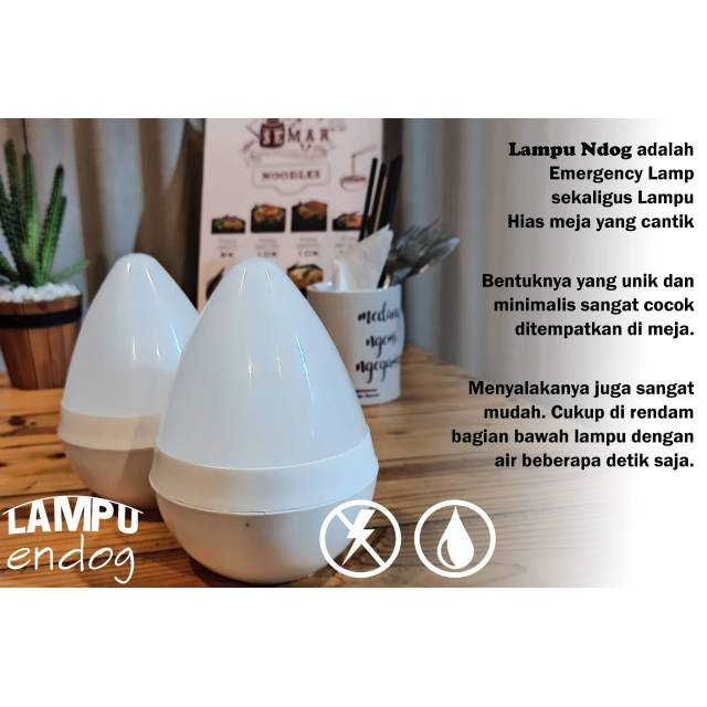 Lampu endog ( lampu emergency tanpa baterai tanpa listrik)