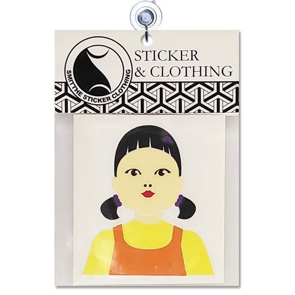 Stiker Squid Game Doll Cutting Sticker untuk aksesoris mobil motor