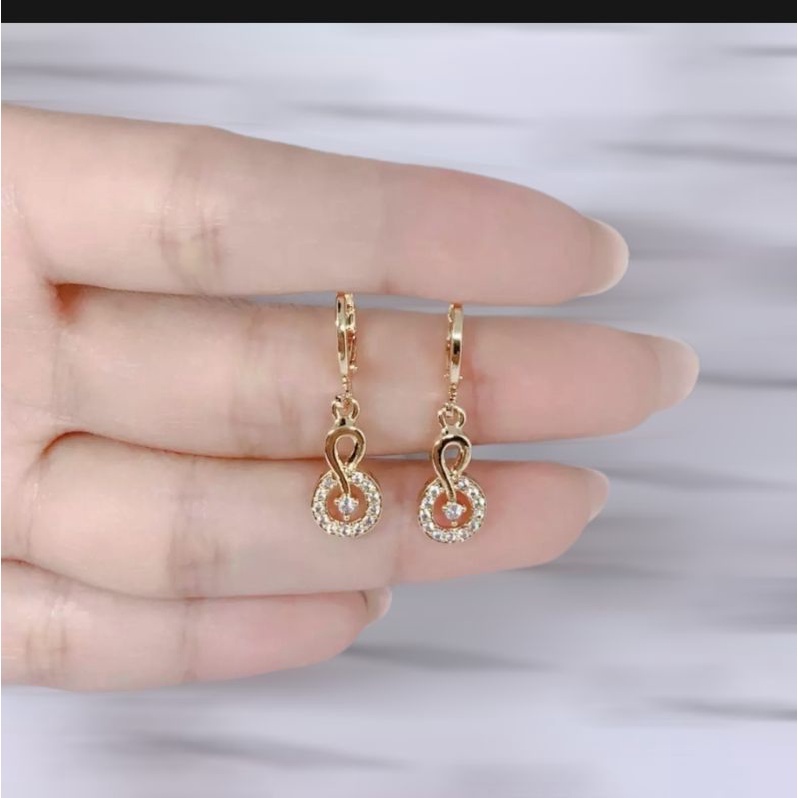 ANTING TITANIUM WANITA ANTI KARAT BERLAPIS EMAS ASLI IMPOR-1