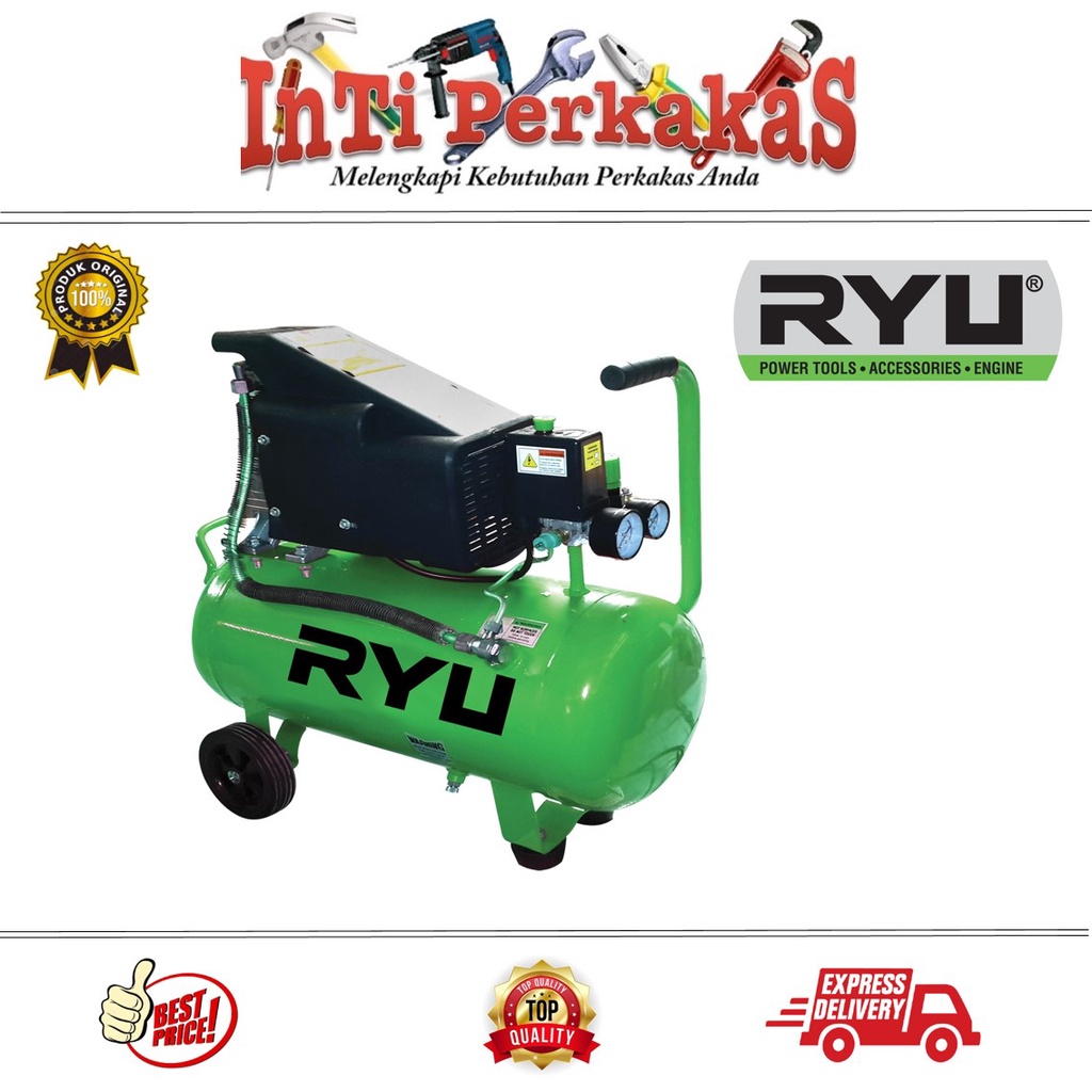 RYU MESIN COMPRESOR KOMPRESOR 35 LITER 2HP-1 RYU MESIN KOMPRESOR UDARA RYU RCP200-1