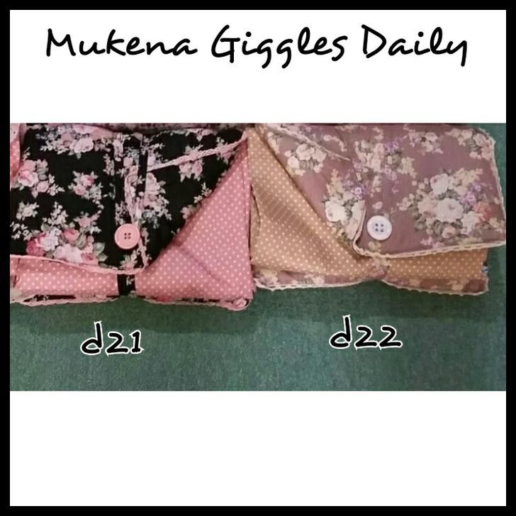 TURUN HARGA MUKENA KATUN DESIGN BY JEPANG MERK GIGGLES DAILY CANTIK BAGUS PALING MURAH