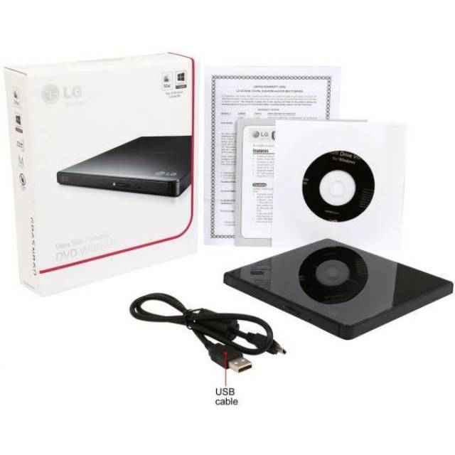 LG DVDRW External DVDR Eksternal Portable Slim GP65