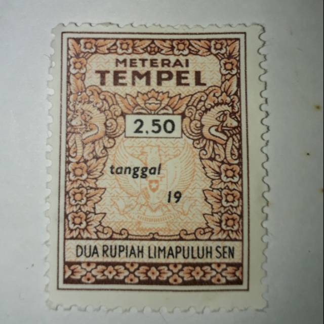 

Materai 2.50 rupiah