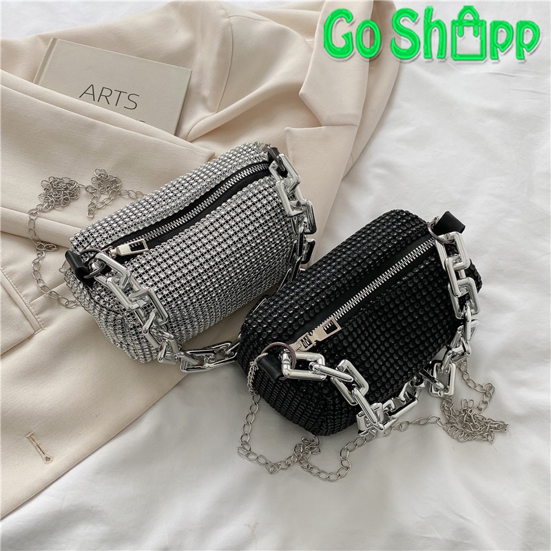 Tas Selempang Wanita Mini Bling Bling Import - Tas Bahu Slempang Wanita Fashion Korea - Tas Pesta Wanita Terbaru Import Kekinian - Tas Korean Style [TB06]