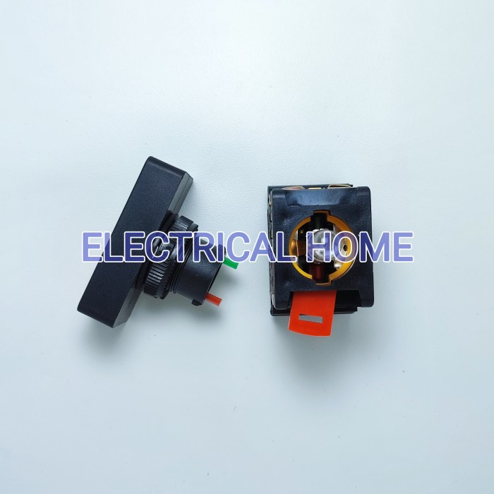 Double Push Button With Lampu Kotak APBB-25N 25mm.