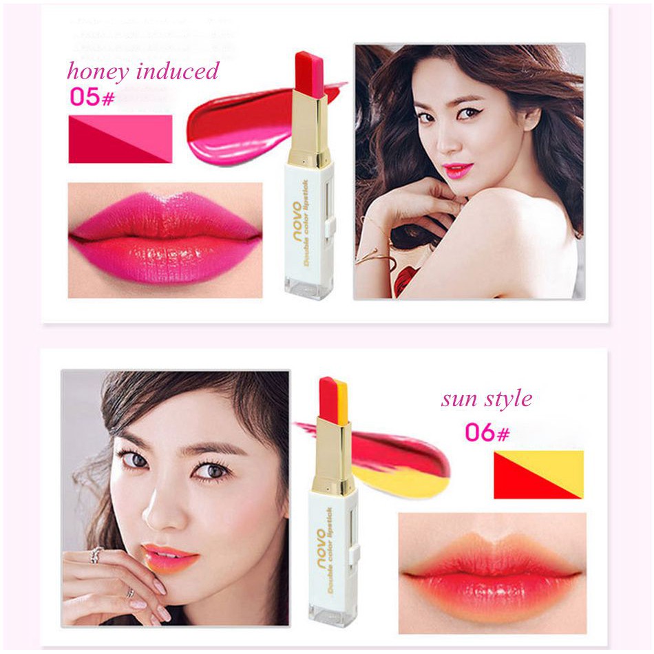 NV5095 - NOVO DOUBLE COLOR LIPSTICK TWO TONE