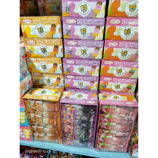 

permen bentuk ice cream gummy isi 30 ..