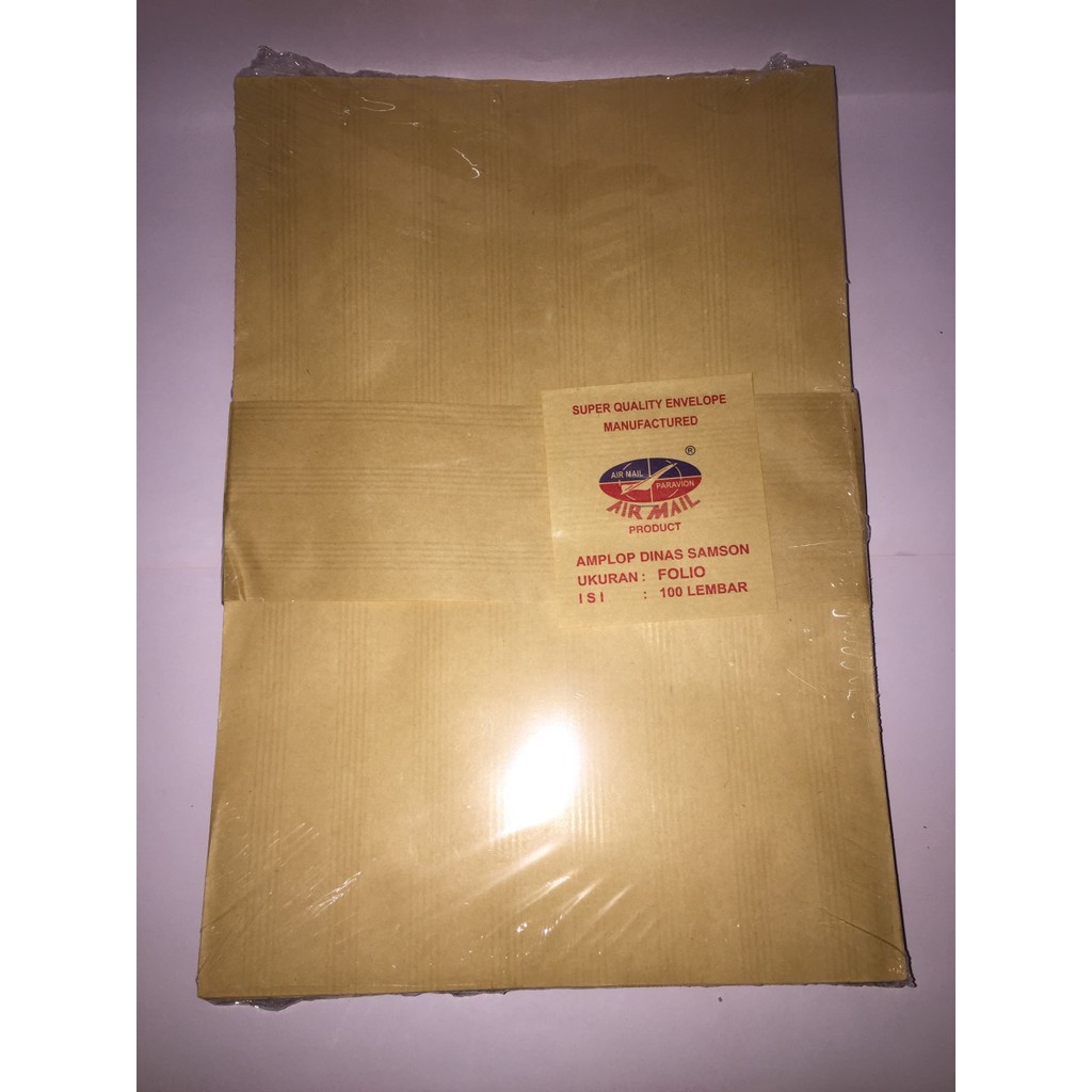 

Amplop Coklat Folio Air Mail (isi 100 lembar)