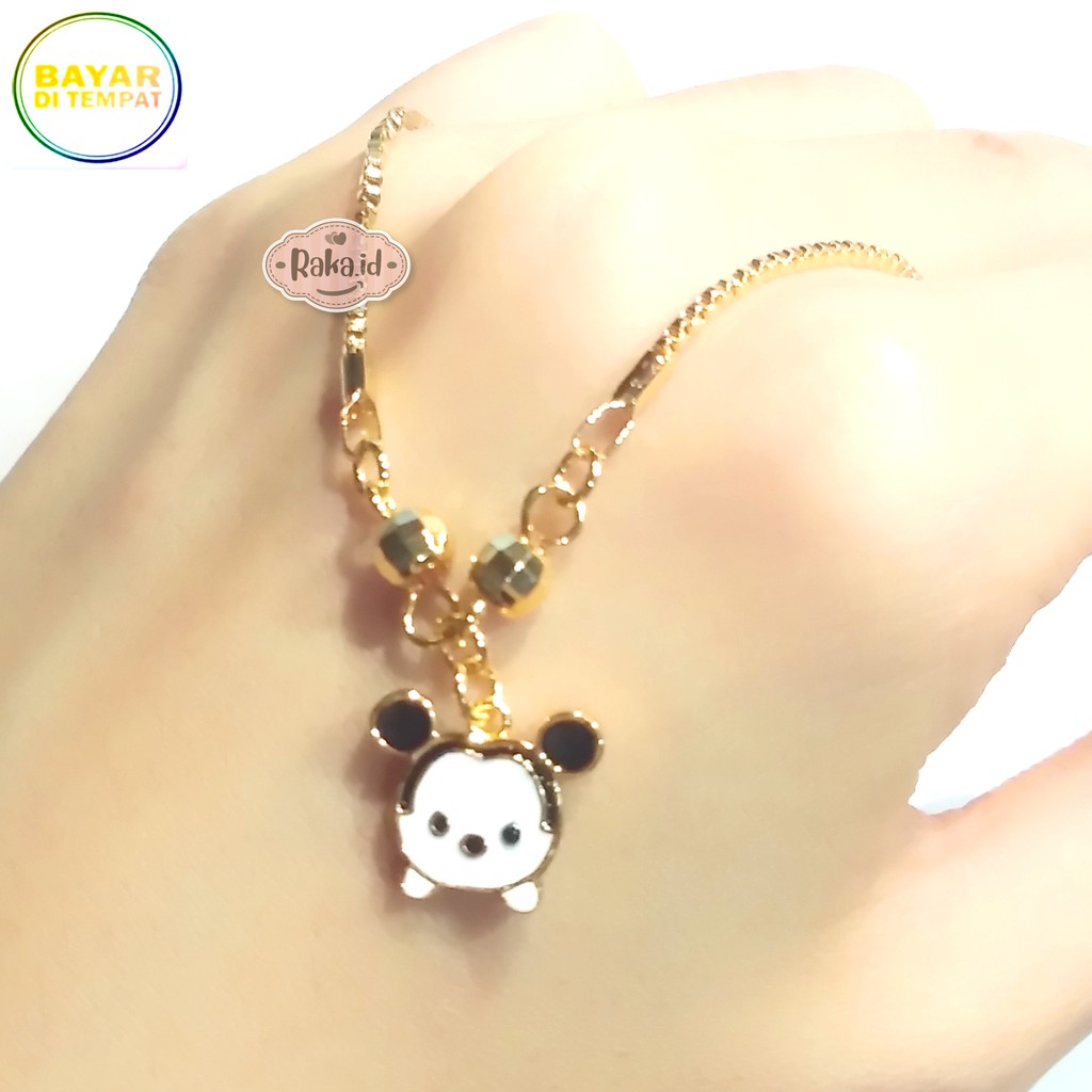 Raka Acc - Kalung Anak Kalung Koye Anak Muka Mickey Perhiasan Cantik Anak Lapis Emas 18k 352