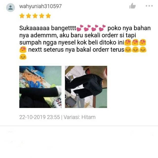 Manset Tangan Panjang 50 cm Wanita / Deker Tangan Pria Bahan Kaos Adem dan Nyaman