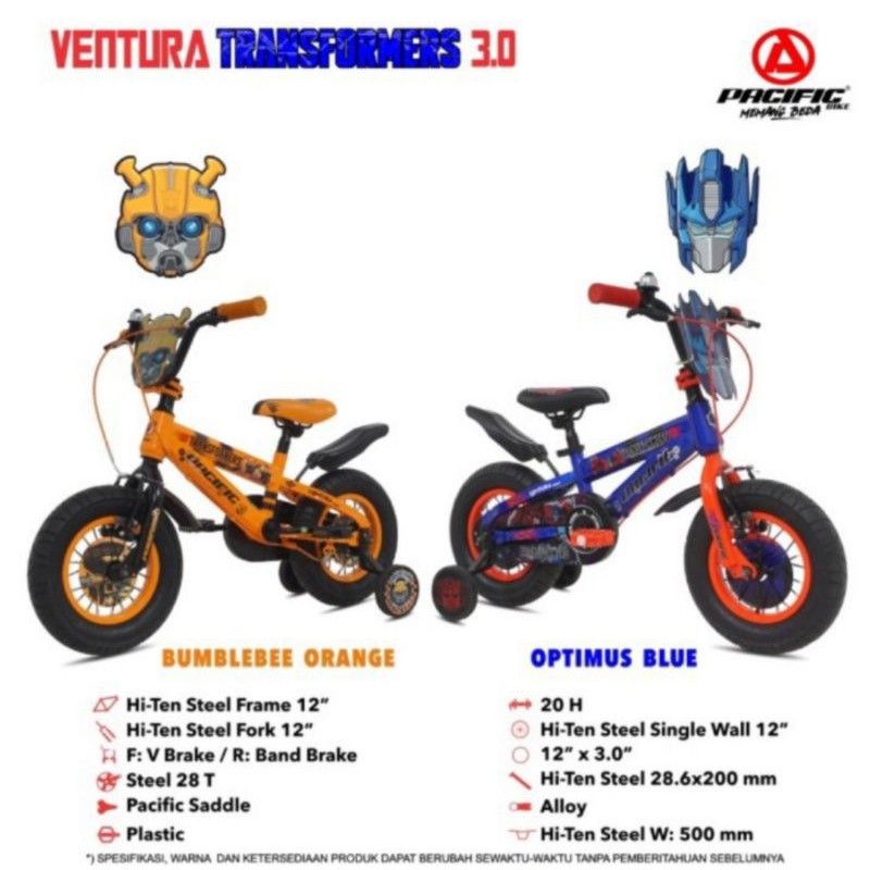 Sepeda BMX 12 Inch Pacific Ventrura Transformer