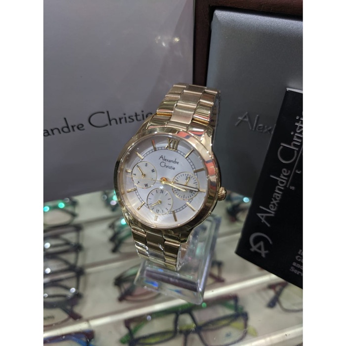 READY Jam Tangan WANITA Original Alexandre Christie AC 2815 BF - Kuning SALE