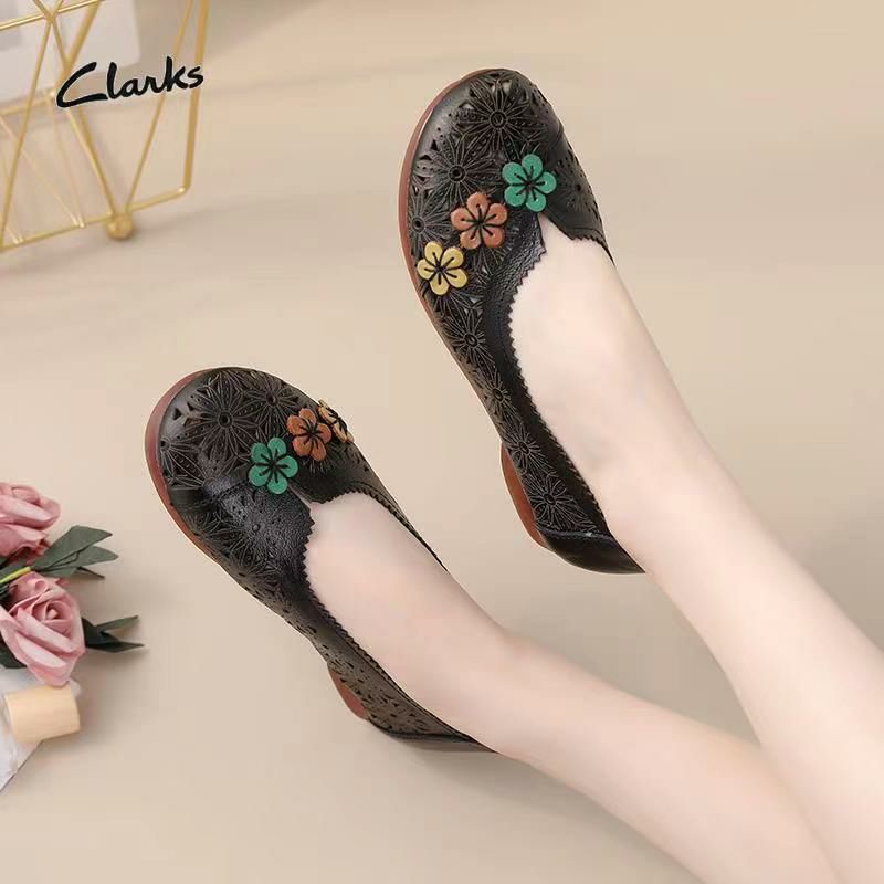 SEPATU CLARKS KD1130 FLATSHOES LEATHER / SEPATU KULIT/ SEPATU KANTOR