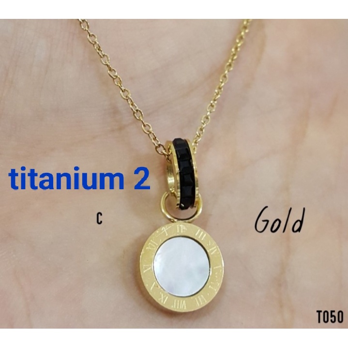 Kalung Titanium Wanita Anti Karat Perhiasan Premium