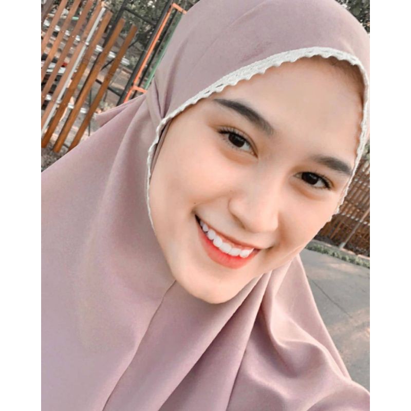 Bergo al azhar, Hijab instan, Bergo renda-1
