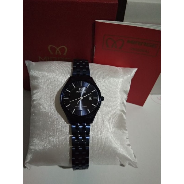 jam tangan Mirage Rante biru pria 8544