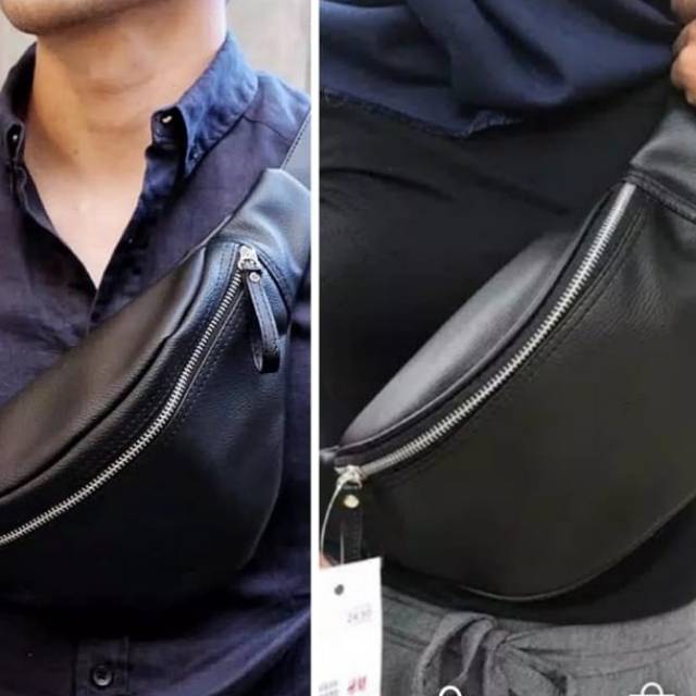Waistbag hnm kulit unisex import quality / waisbag import