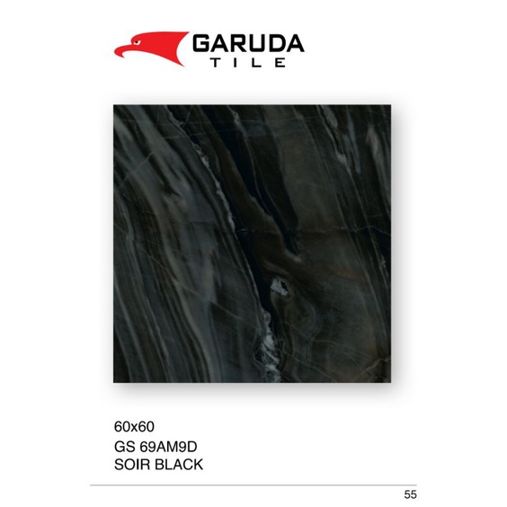 Granite garuda tile 60x60 Soil black AM9D