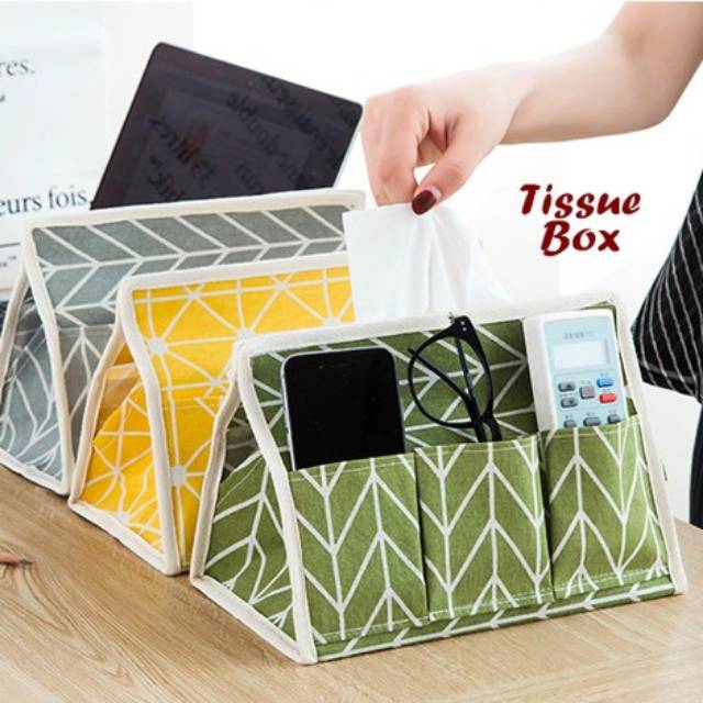 Tissue box SEKAT ( tempat tisue dengan 6 sekat selipan )