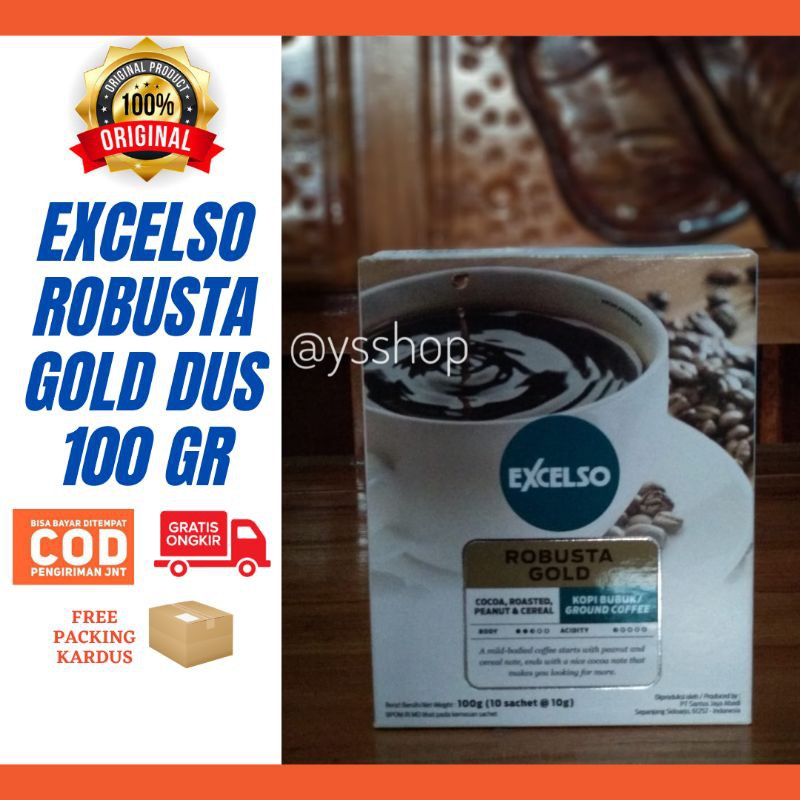 

Kopi Excelso Robusta Gold Bubuk Dus 100 gram