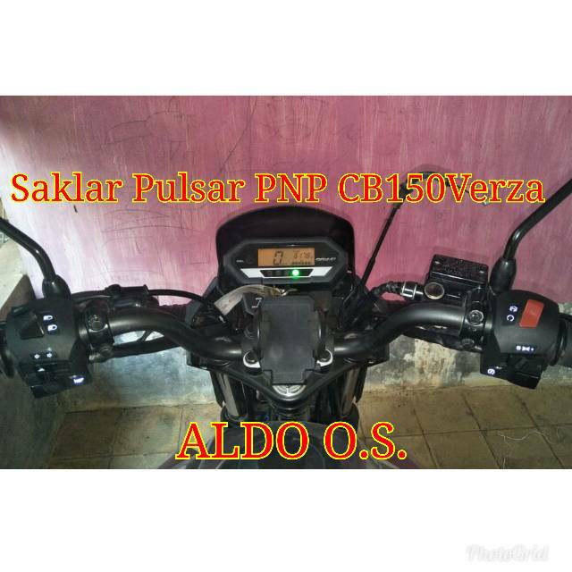 Holder Set Saklar Switch Pulsar 135 LS Original Minda PNP Ke CB150Verza Saklar Lampu New Verza Bulat