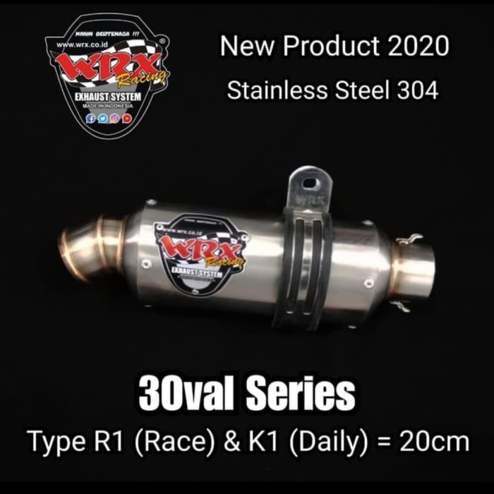 {duniastore} silincer wrx exhaust 3oval k1 k2 k3 mp mp1 r1 r2 ss Berkualitas