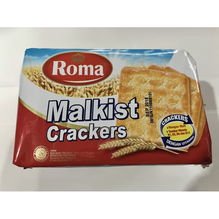 

ROMA MALKIST CRACKERS 135GR / ROMA KOTAK MERAH 135 GR GRAM / GROSIR