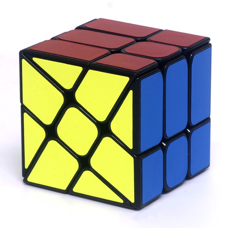 Kubus Rubik Dengan Bahan Halus Dan Model Warna Hitam / Putih Ukuran 3x3 X 3