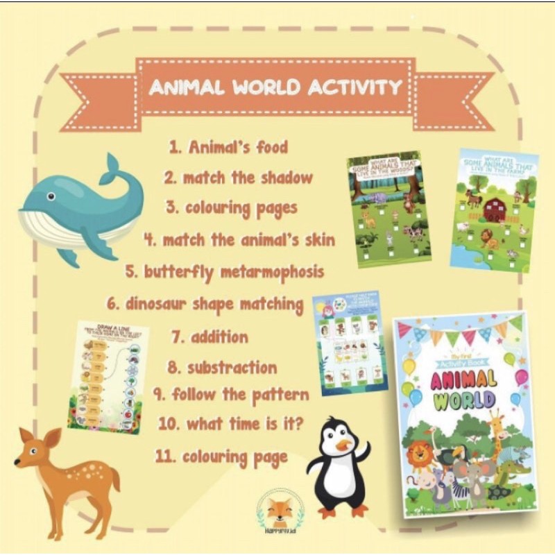 (ready) my first activity book happy fox