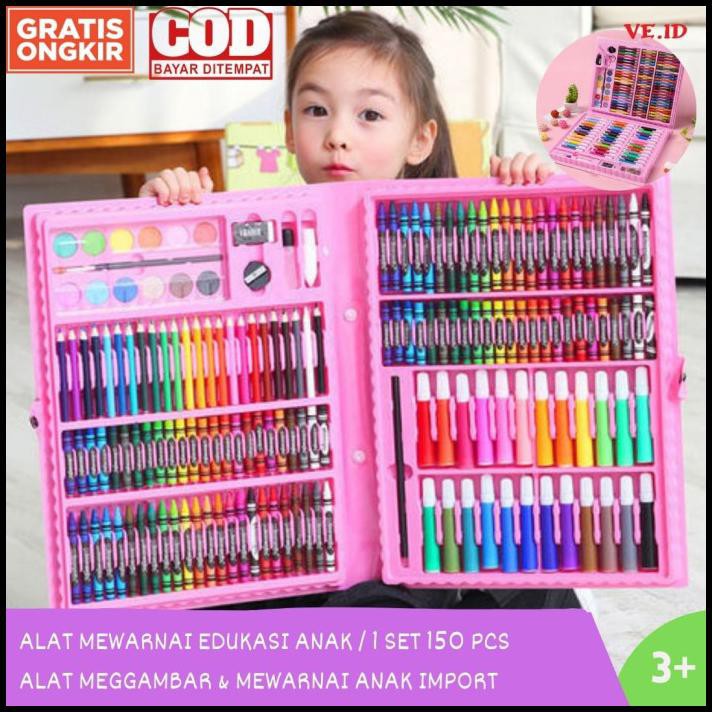 

Cuci Gudang Alat Menggambar Mewarnai Melukis Anak Crayon 150Pcs Ori Termurah!! - Princess Pinky, 150