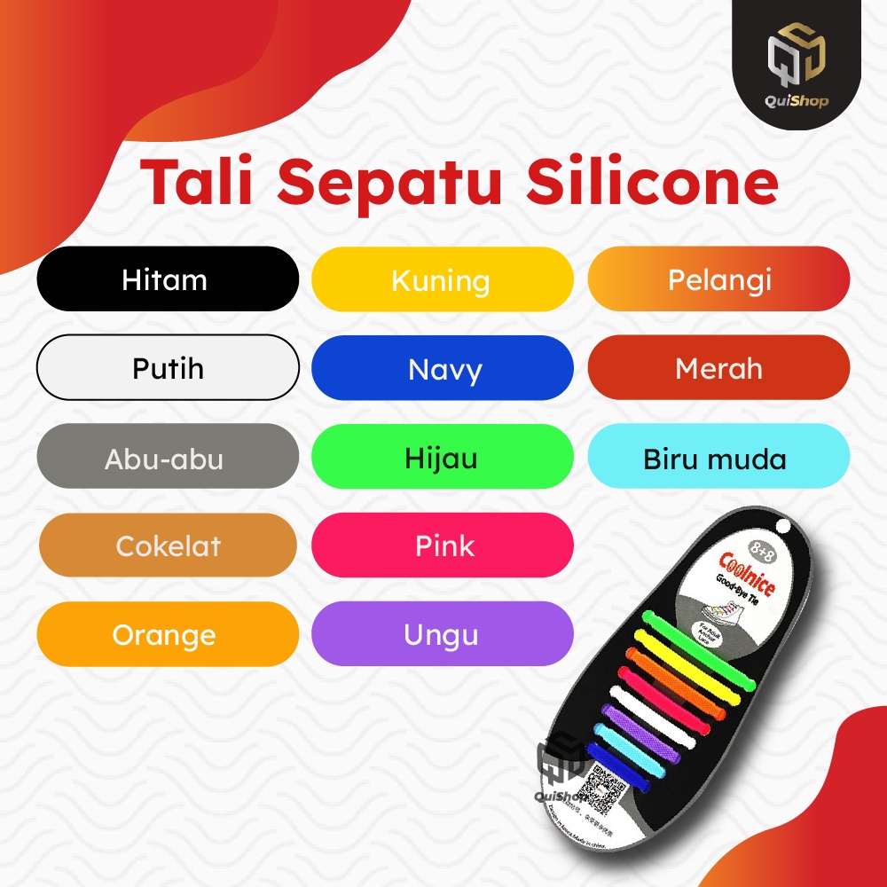 Tali sepatu Coolnice isi 16 pcs