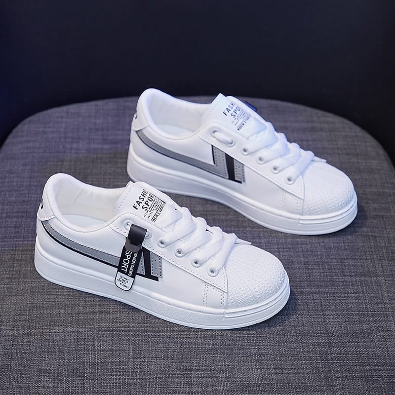 SEPATU PUTIH  SNEAKERS KOREAN DN47