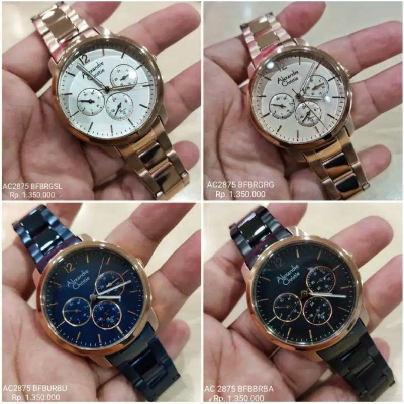 Jam Tanggan Alexsandre Christie Wanita AC2875BF AC2875 2875