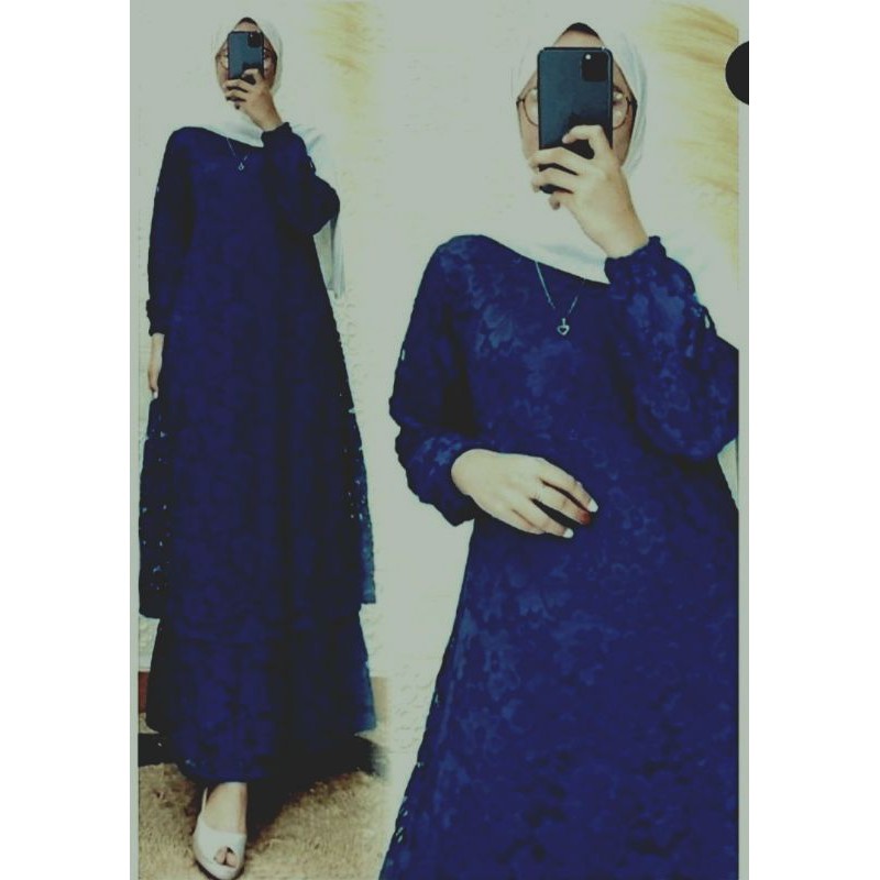 XL/Brokat Korea model gamis malaysia/JUMBO