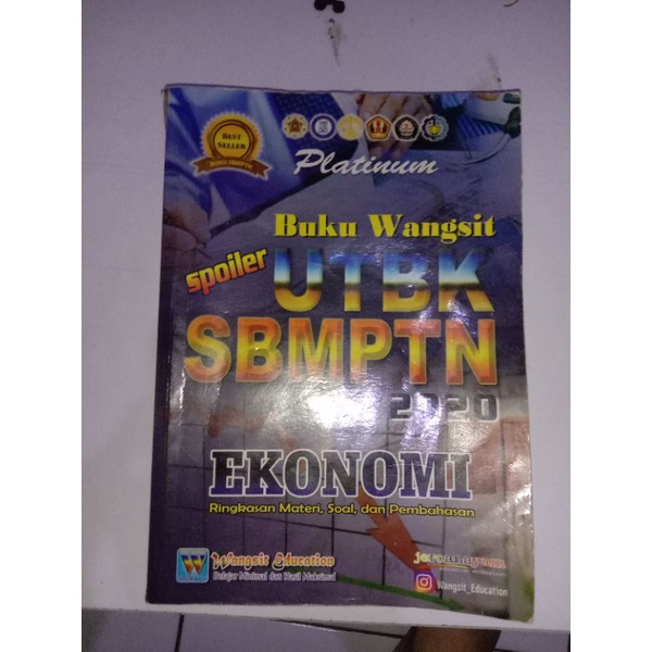 buku wangsit utbk sbmptn 2020 ekonomi (preloved)(bekas)