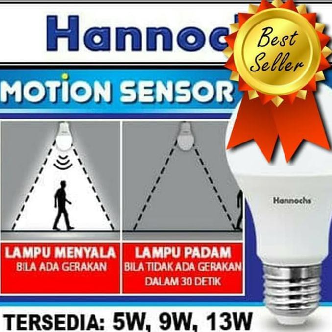 LAMPU LED SENSOR GERAK | LAMPU SENSOR GERAK ELEKTRONIK | LAMPU SENSOR - Putih