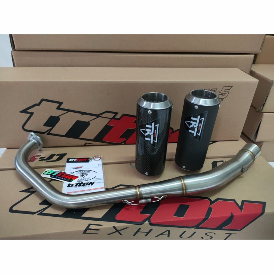 knalpot Racing cbr 150 r, R15, Gsx R 150, Original Triton Exhaust - cb 150 r