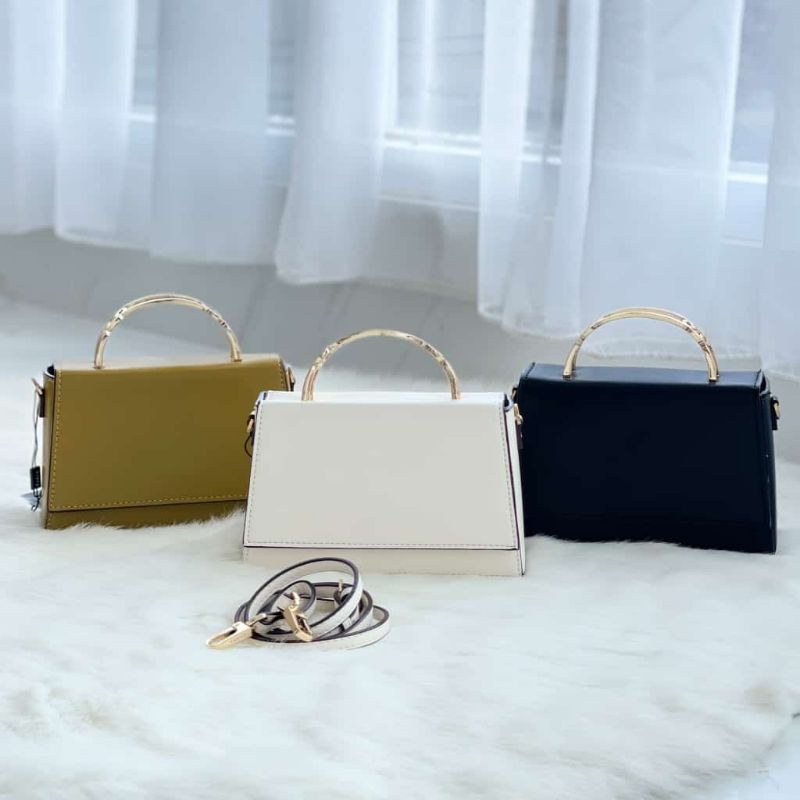 PROMO SALE Tas Pedro sling bag selempang jinjing black white yellow hitam putih kuning