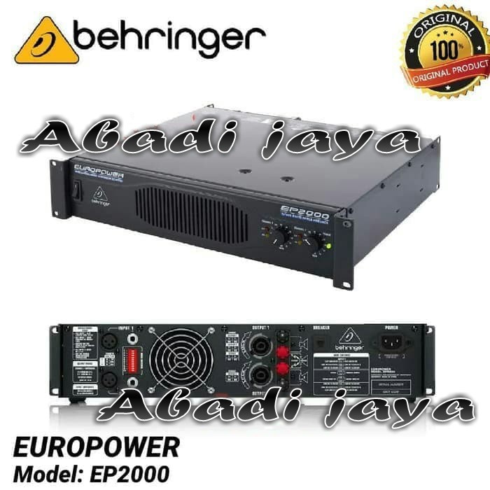 Power Behringer EP2000 Amplifier EuroPower EP 2000 Original