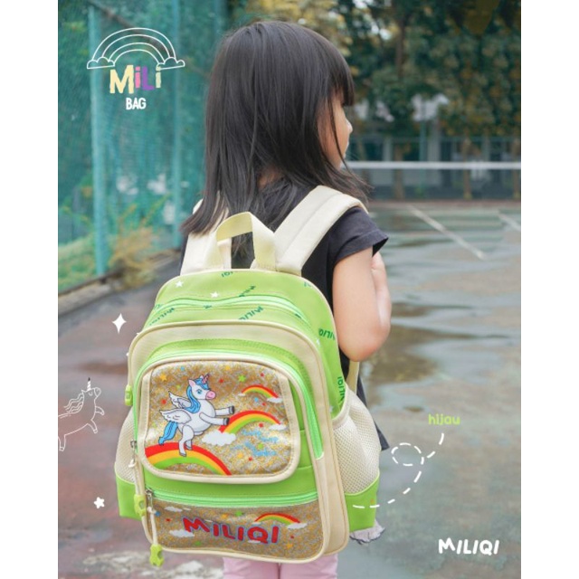 READY STOK,  MILI BAG TAS SEKOLAH MILIQI siap kirim