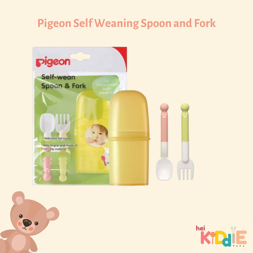 Pigeon Self Weaning Spoon and Fork/ Sendok Garpu Bayi
