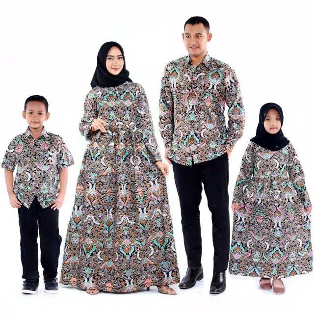 Couple Batik Keluarga Ayah Ibu Dan Anak JUMBO Standar Lengan Lonceng Busui Murah Berkualitas Mantap