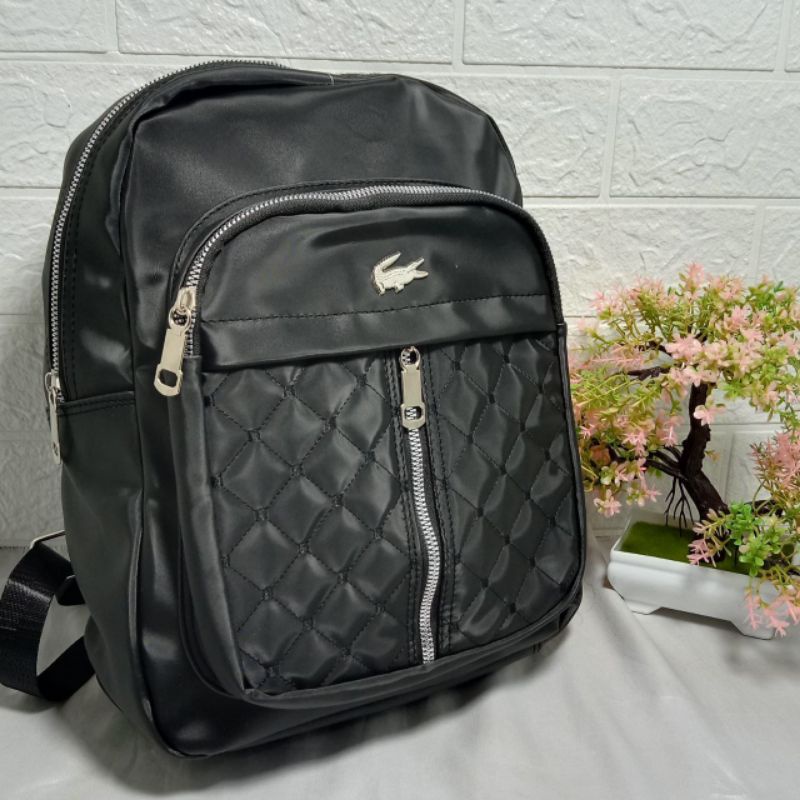Ransel Fashion Wanita NiLon bordir-G.hitam