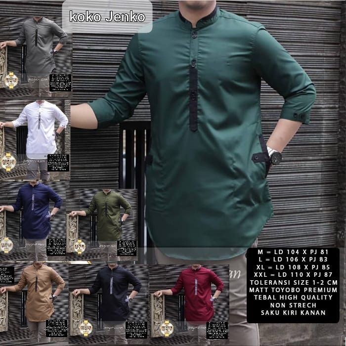 Baju koko Jenko / Kemeja Koko Jenko M L XL XXL