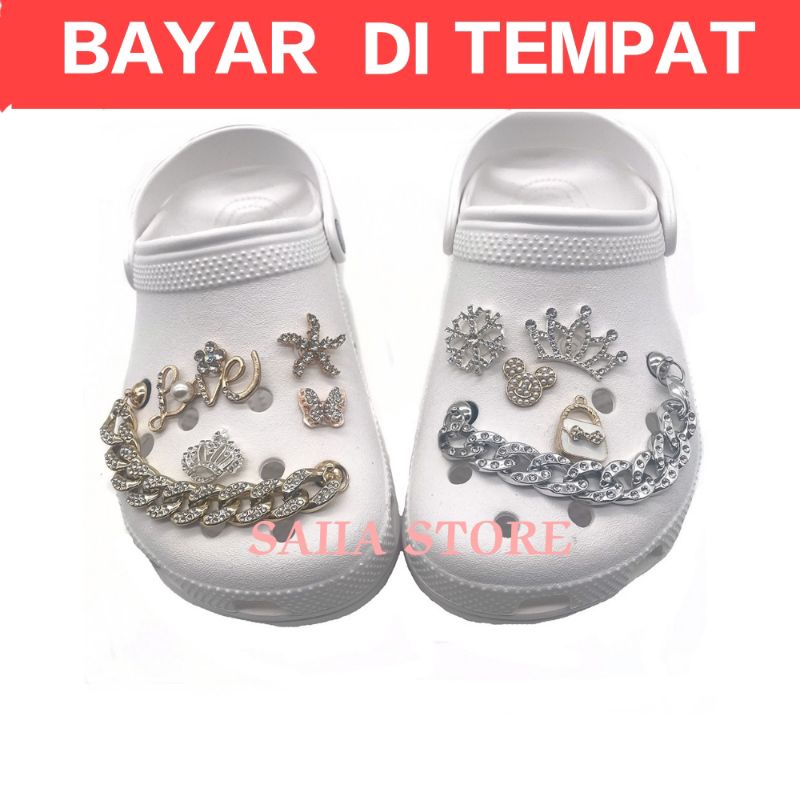 SAIIA STORE Accesories  sandal sepatu Crocs jibbitz,  karakter liontin sepatu sandal, Tas ransel atau Gelang