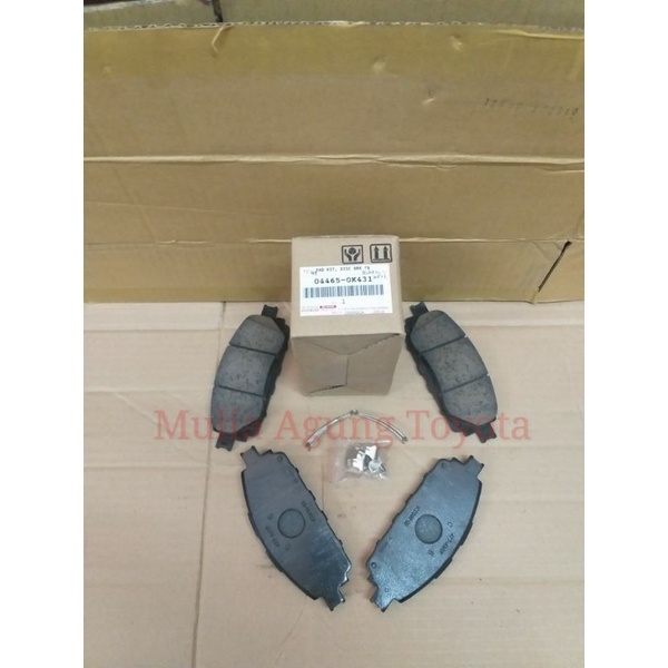 brake pad kampas rem depan innova reborn original 04465-0k430/0k431