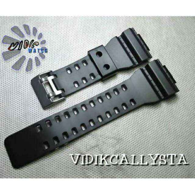 STRAP CASIO / TALI CASIO G-SHOCK GSHOCK GA 110 / GA110 / GA-110 HITAM DOOP PREMIUM